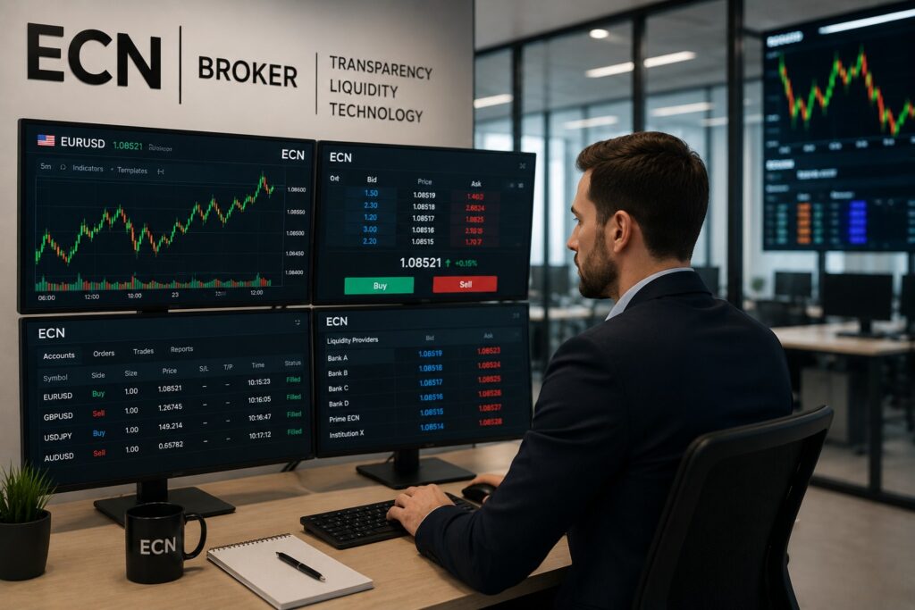ECN brokeriai