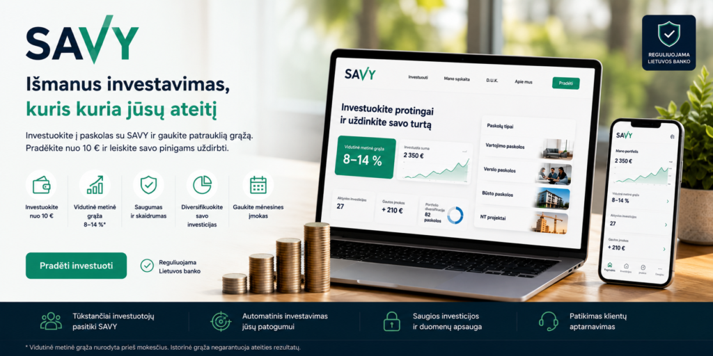 Investavimas su SAVY