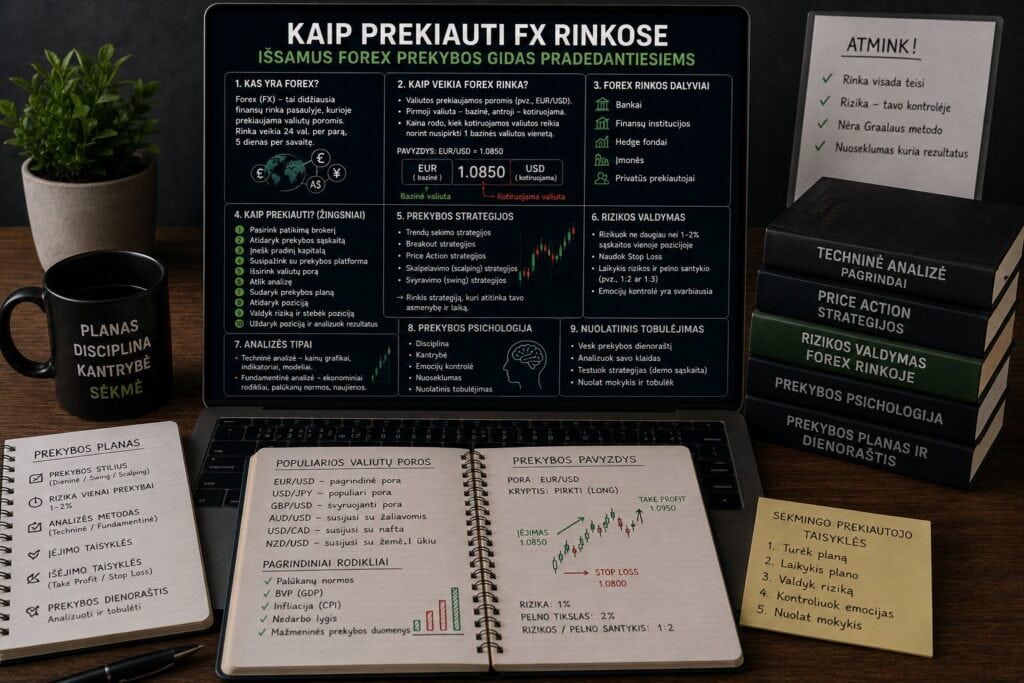 Kaip prekiauti FX rinkose