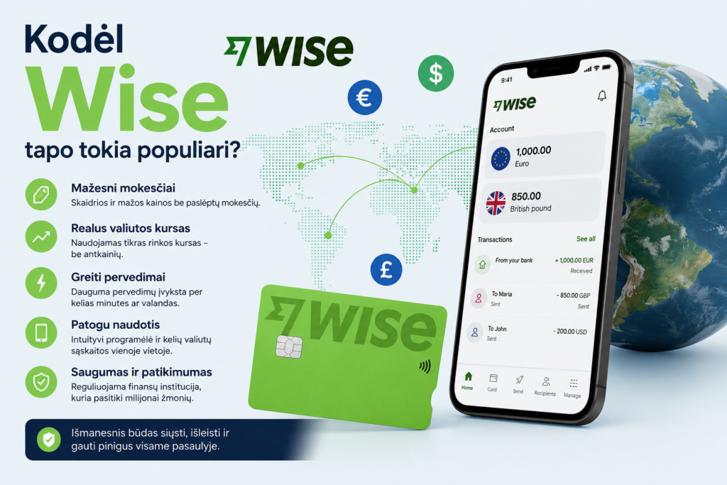 Kodėl Wise tapo populiari