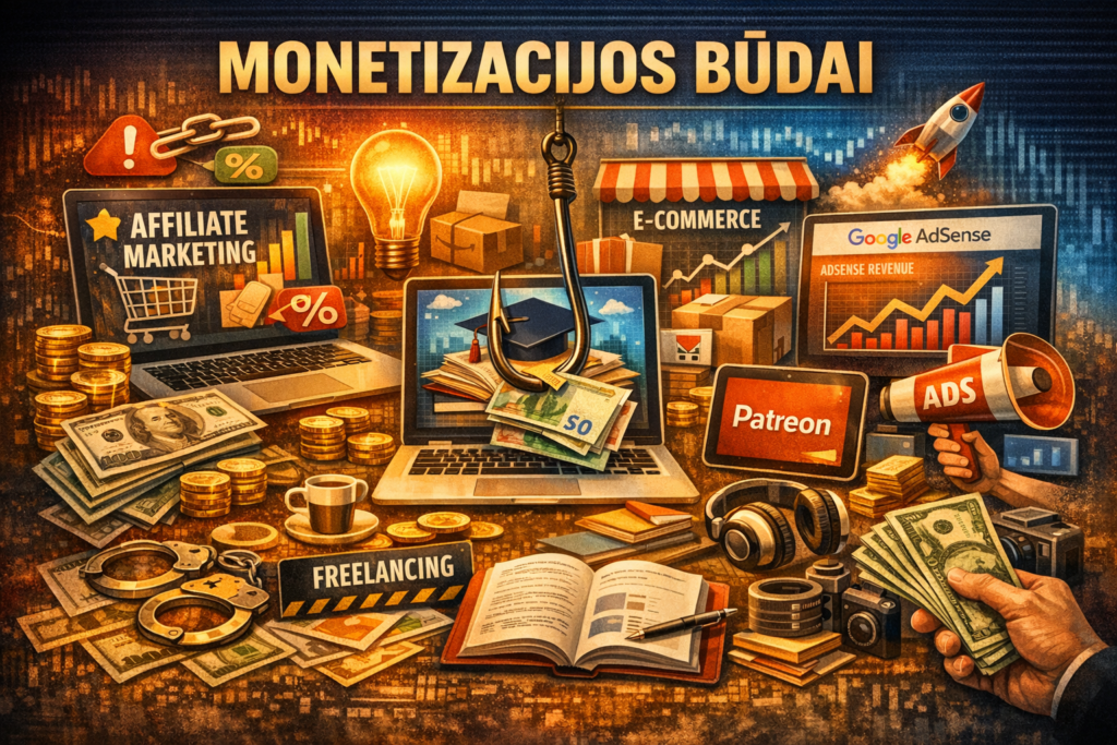 Monetizacijos būdai