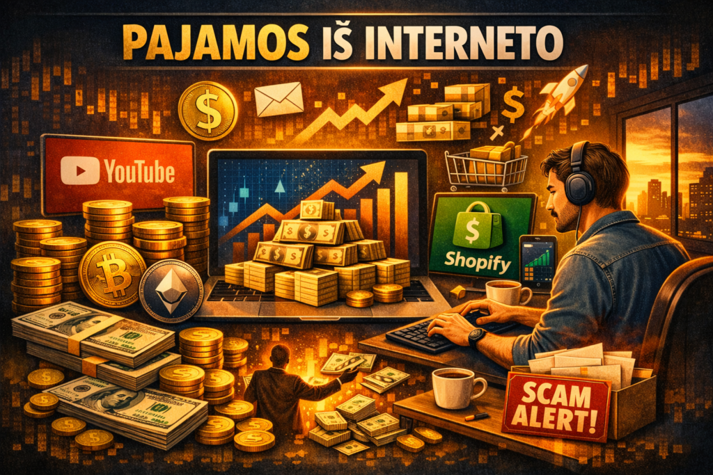 Pajamos iš interneto