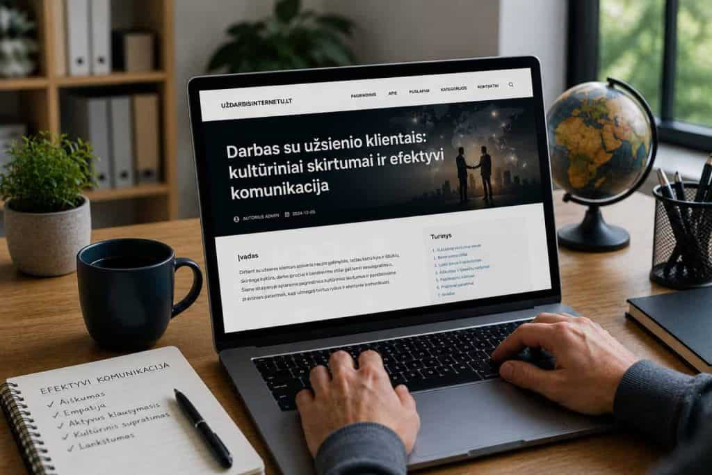 Darbas su užsienio klientais: kultūriniai skirtumai ir efektyvi komunikacija.