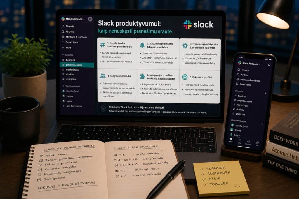 Slack produktyvumui