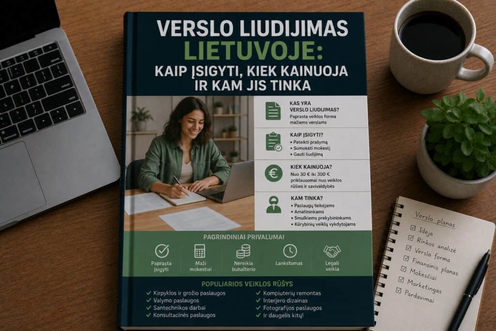 Verslo liudijimas pagrindinis vadovas